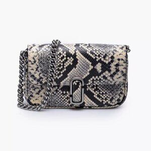 Marc Jacobs The Snake-Embossed J-Marc Mini leather bag